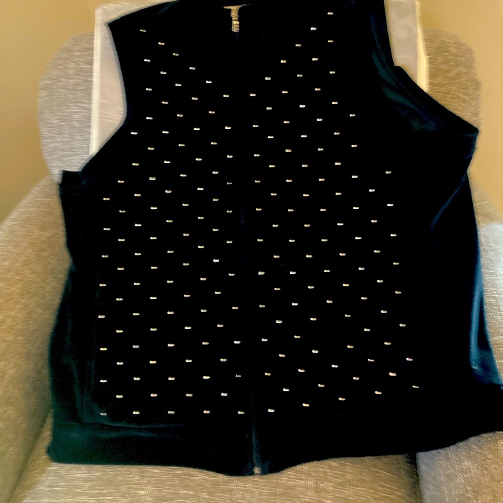 Quacker Factory Velvet Vest